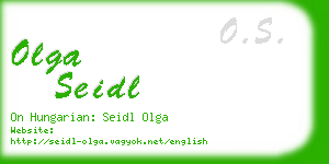 olga seidl business card